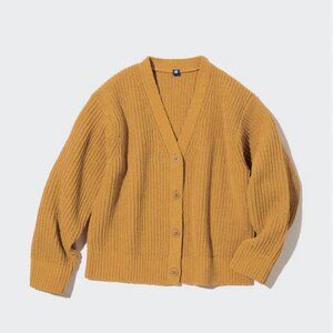 Uniqlo - Girls Washable Knit Long-Sleeve Cardigan (Size: Girls 13Y/160)